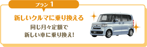 プラン1:新しいクルマに乗り換える